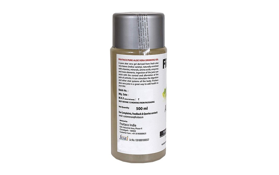 Fruitaco Aloe Vera Juice    Plastic Bottle  500 millilitre